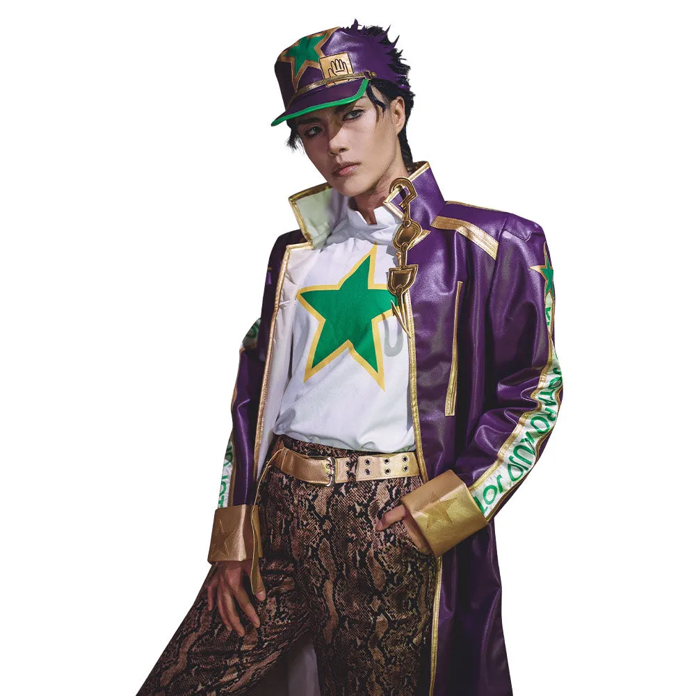 JoJo‘s Bizarre Adventure Stone Ocean Kujo Jotaro Outfits Cosplay Costume Halloween Carnival Suit