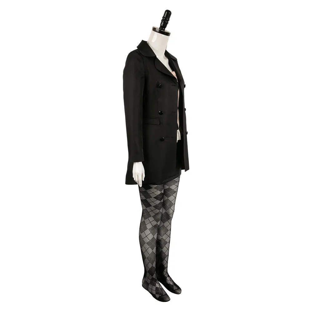 Joker 2 Harley Quinn Black Suit Cosplay Costume Outfits Halloween Carnival Suit