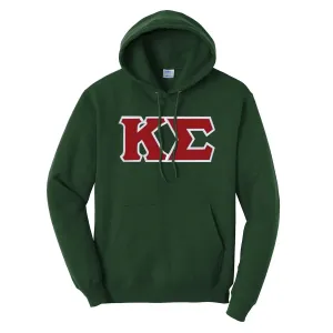 Kappa Sig Forest Hoodie with Sewn On Letters