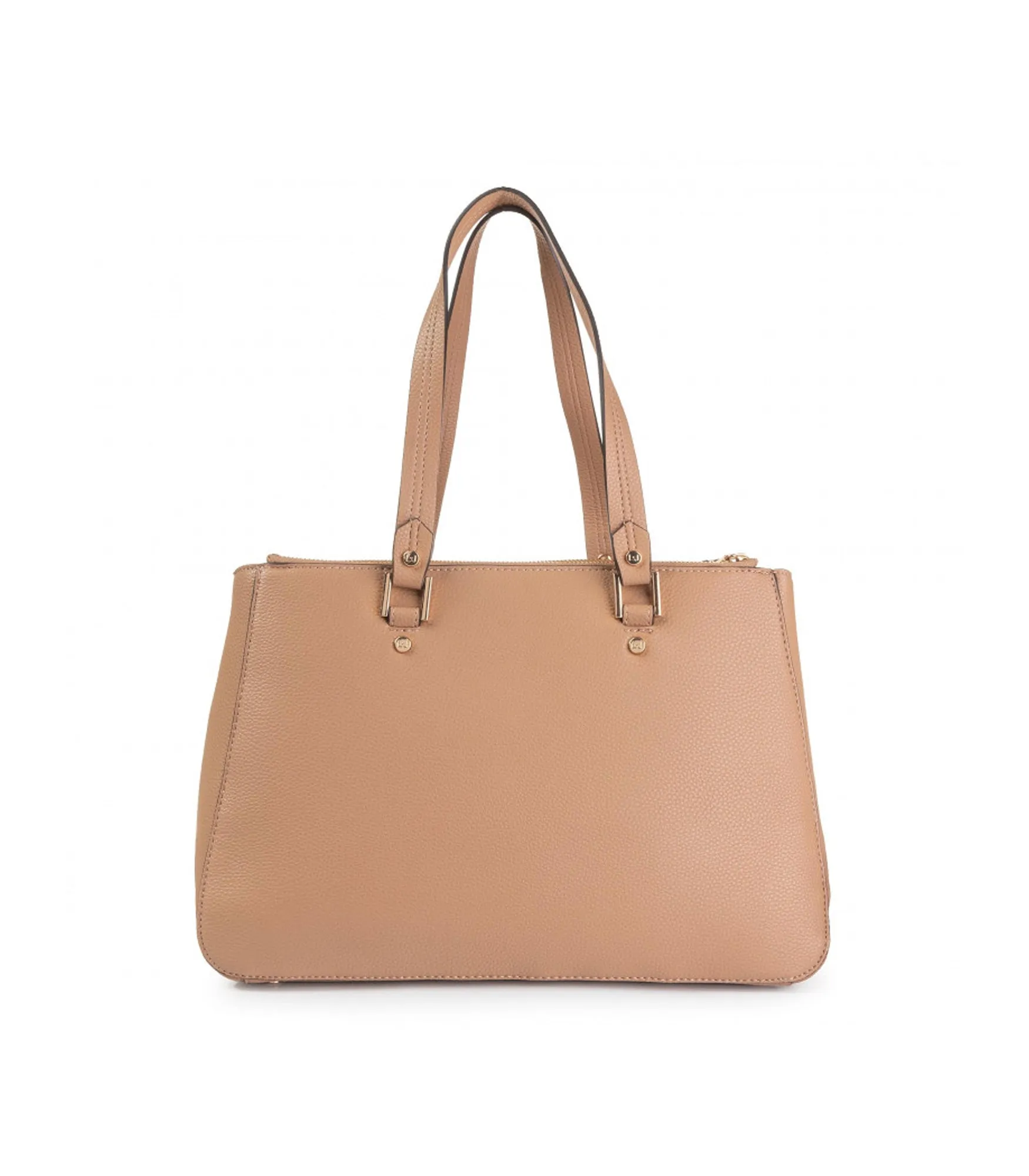 L Double Zip Satchel - Nuez