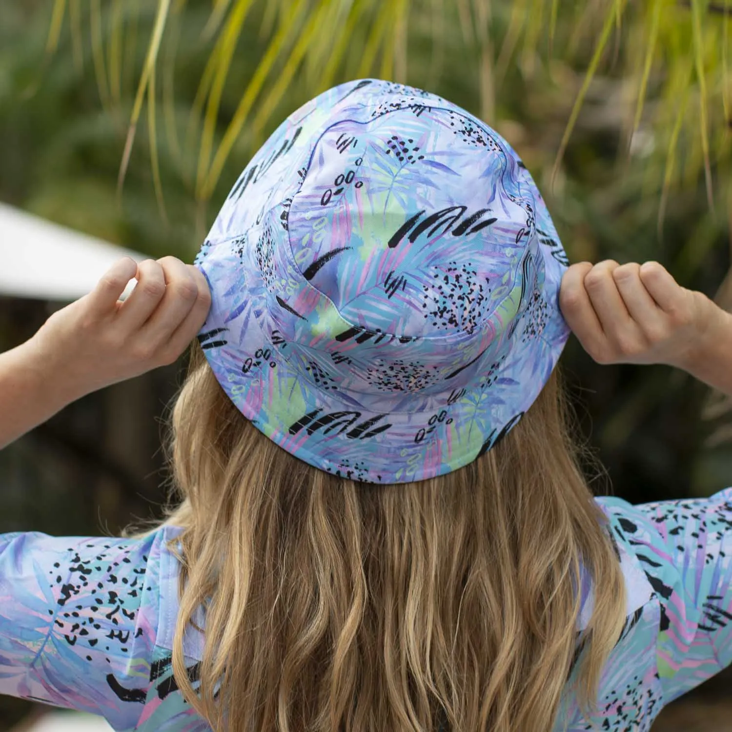 La Croy "Purple Stuff" – Reversible Bucket Hat