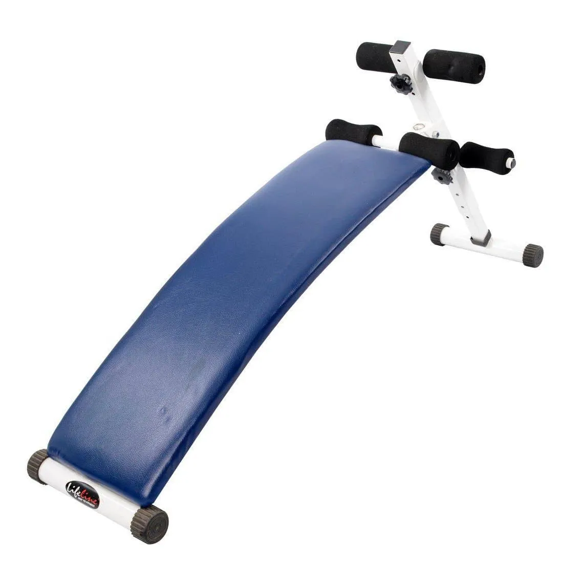 Lifeline Home Gym Setup 002 For Workout At Home Bundles With Resistance Band, Skipping Rope, Yoga Mat and Exercise Curve Bench 5501A || Available on EMI
