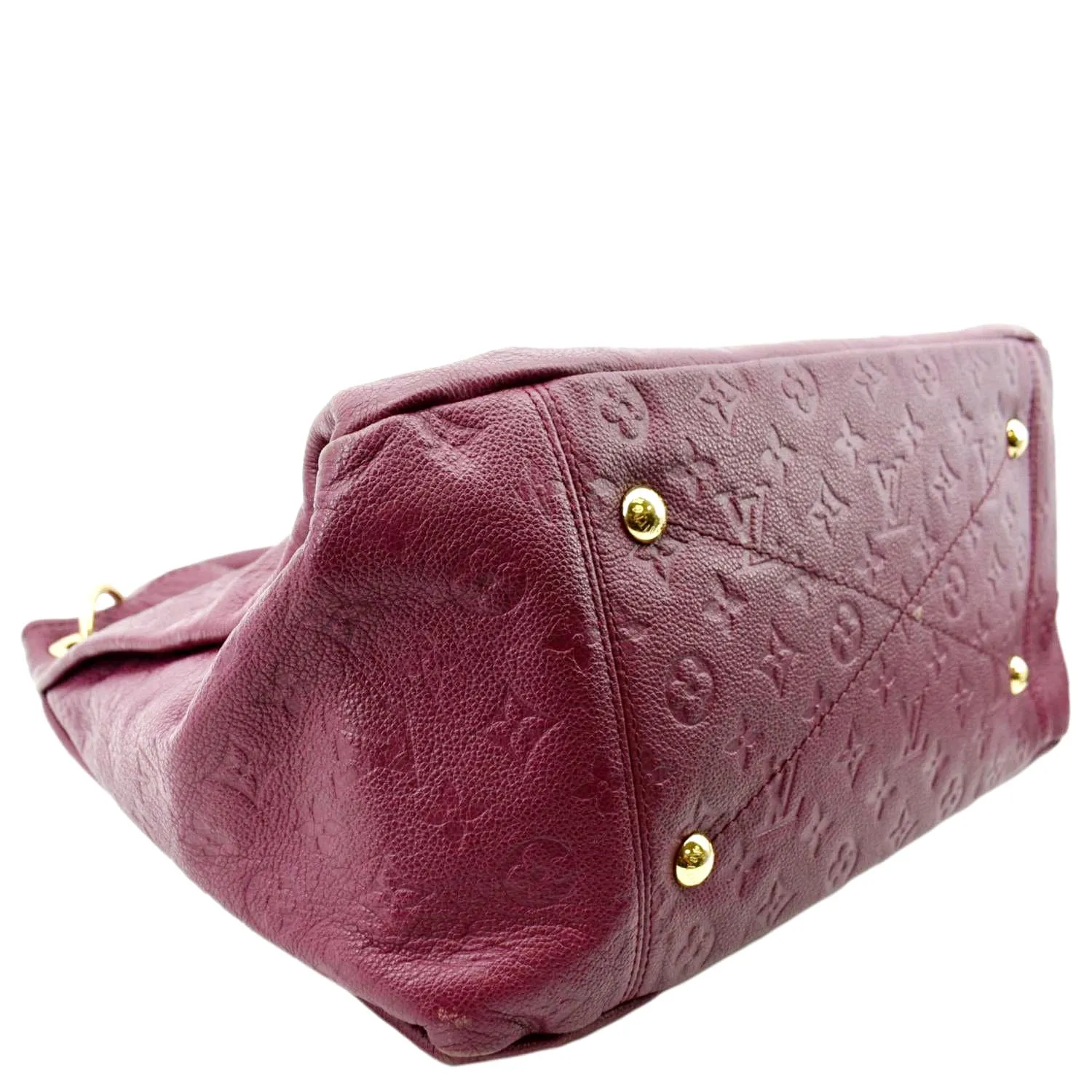 LOUIS VUITTON Artsy MM Empreinte Leather Hobo Bag Plum