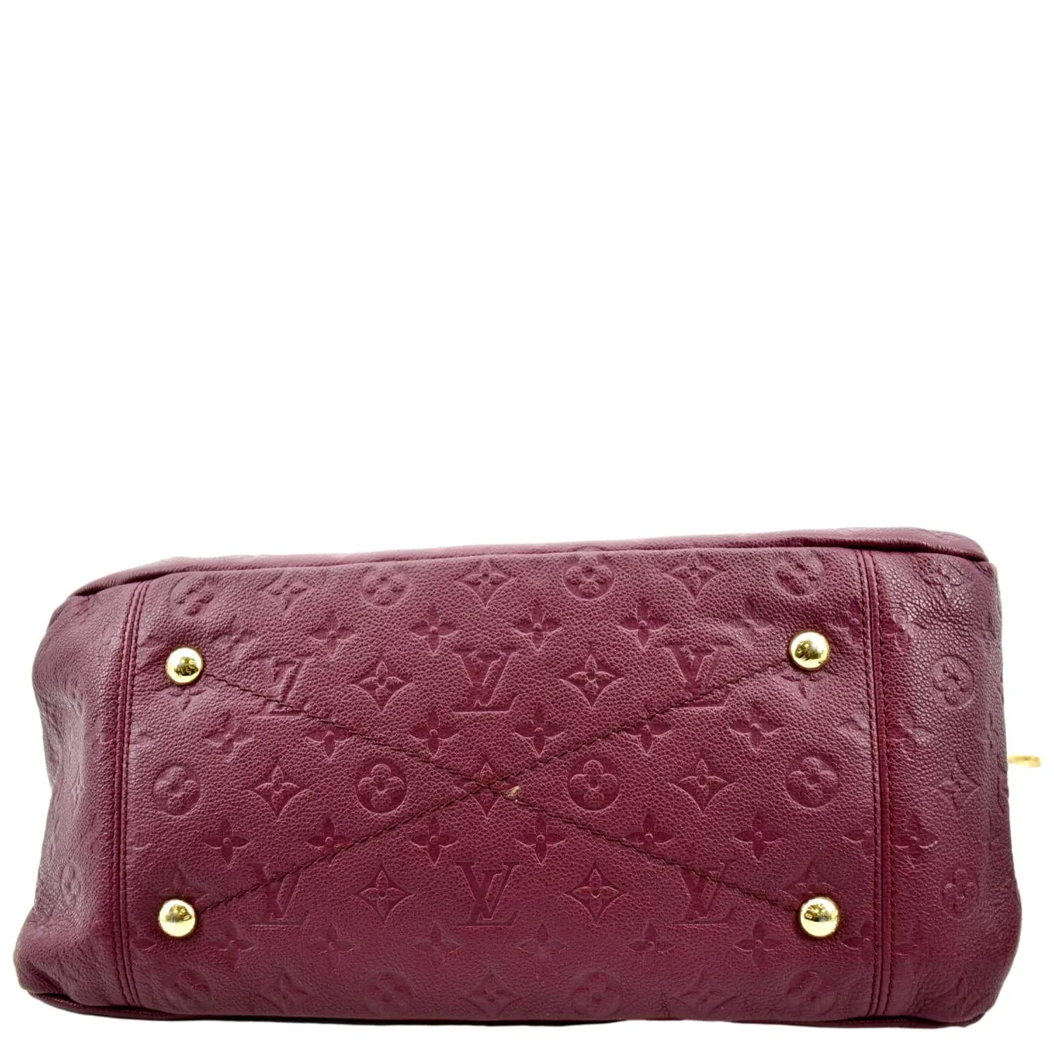 LOUIS VUITTON Artsy MM Empreinte Leather Hobo Bag Plum