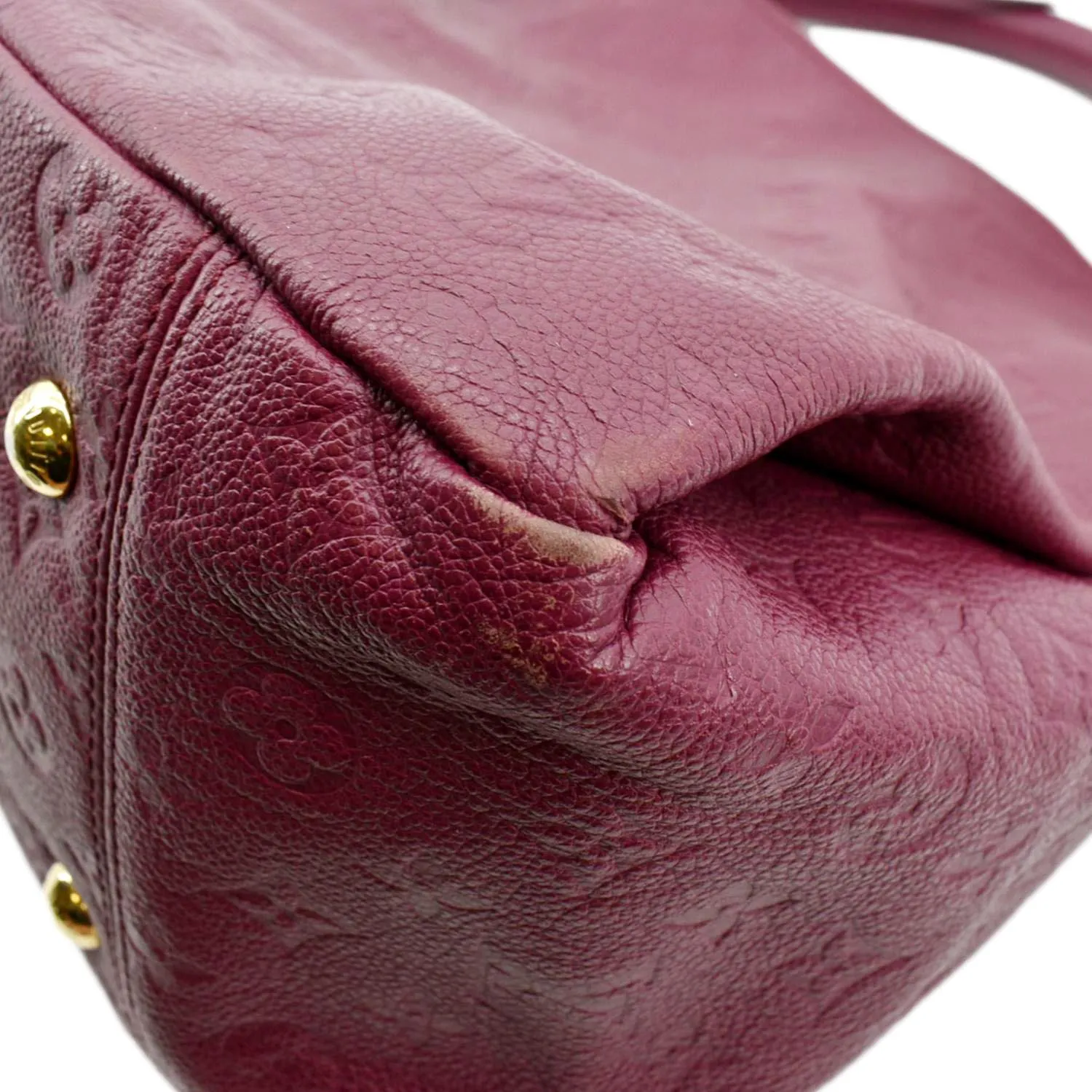 LOUIS VUITTON Artsy MM Empreinte Leather Hobo Bag Plum
