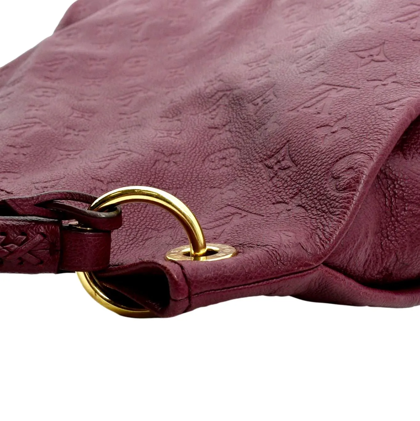 LOUIS VUITTON Artsy MM Empreinte Leather Hobo Bag Plum