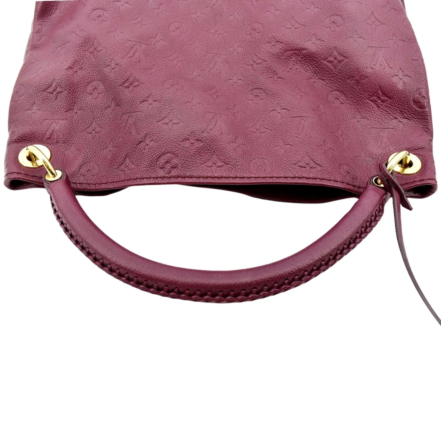 LOUIS VUITTON Artsy MM Empreinte Leather Hobo Bag Plum