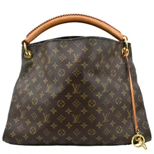 LOUIS VUITTON  Artsy MM Monogram Canvas Hobo Bag Brown