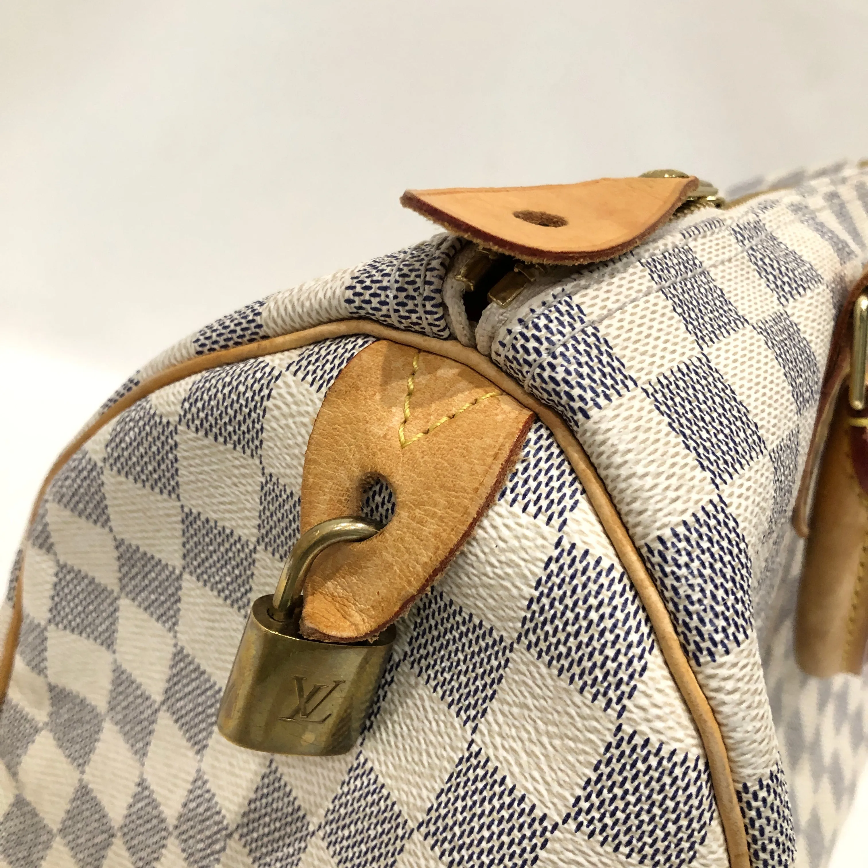 Louis Vuitton Azur Speedy 30 Satchel Sku# 82969