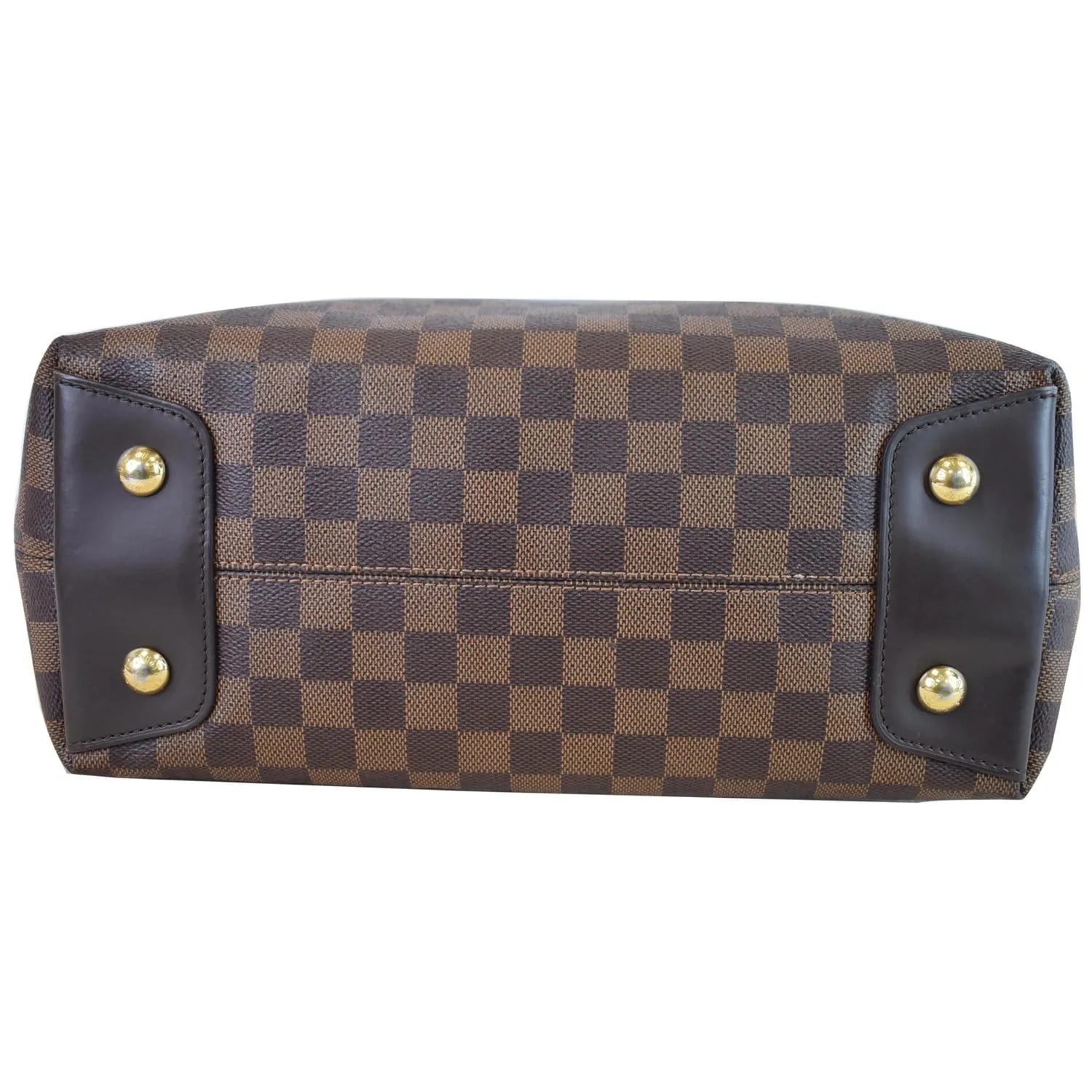 LOUIS VUITTON Duomo Hobo Damier Ebene Hobo Bag Brown