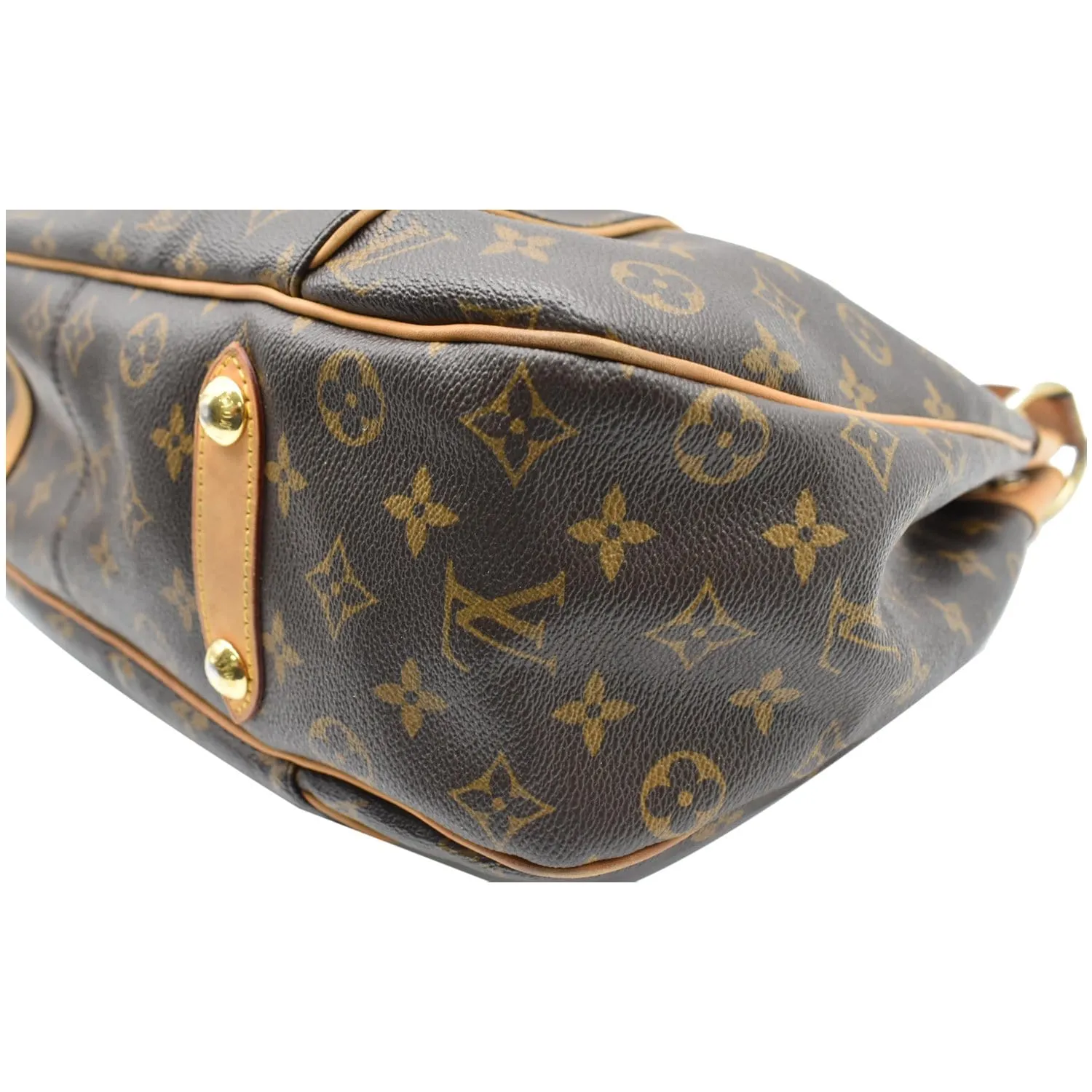 LOUIS VUITTON Galliera PM Monogram Canvas Hobo Shoulder Bag Brown