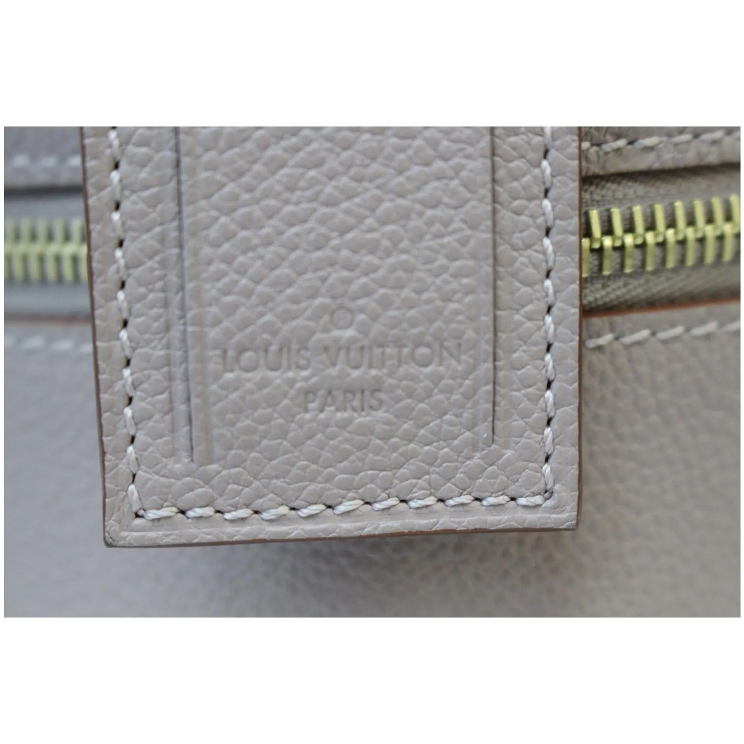 LOUIS VUITTON Melie Empreinte Leather Hobo Bag Beige