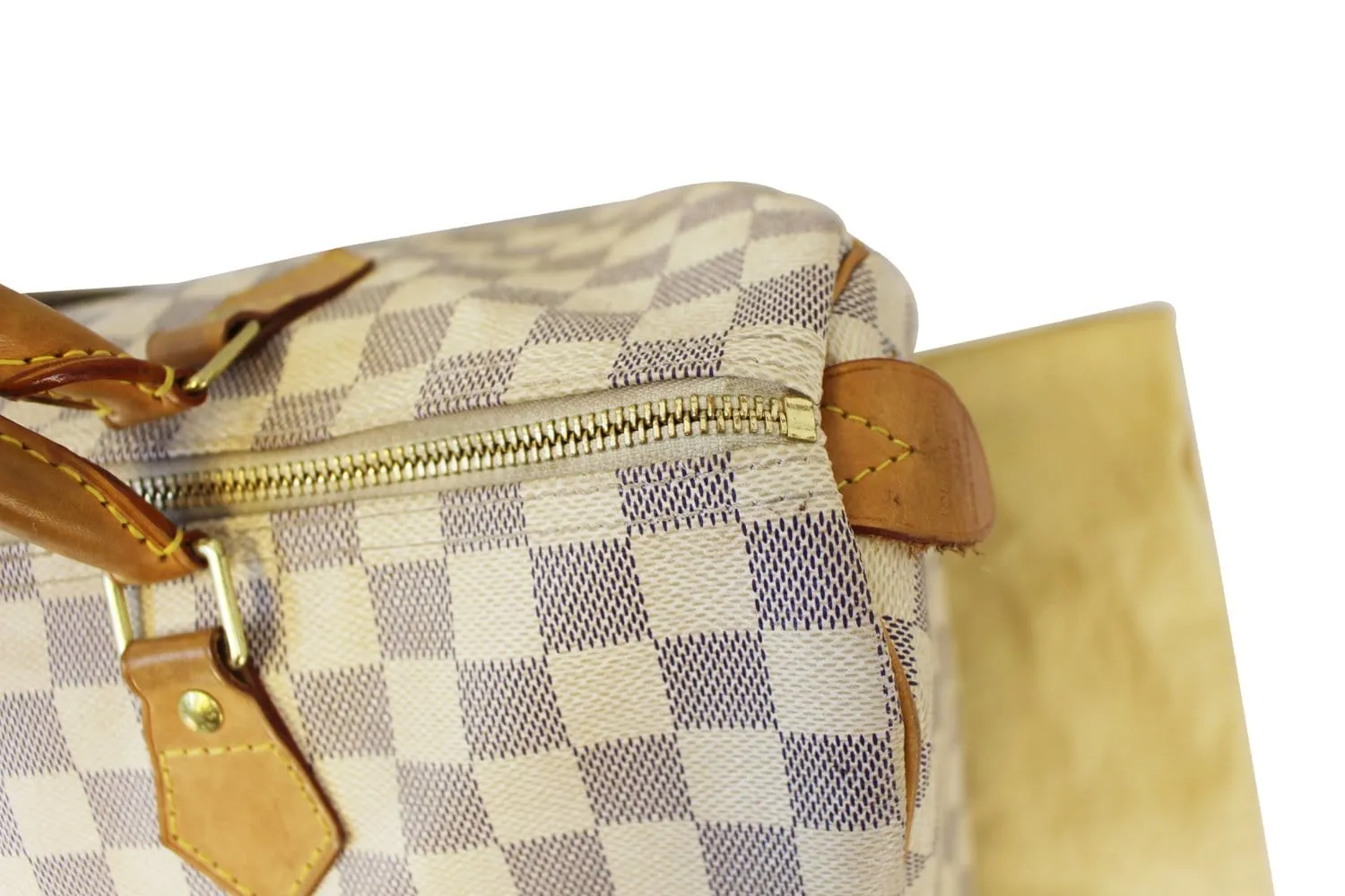 LOUIS VUITTON Speedy 35 Damier Azur  Satchel Bag