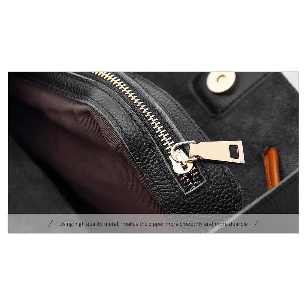 <bold>Bucket / Crossbody Bag <br>Genuine-Leather