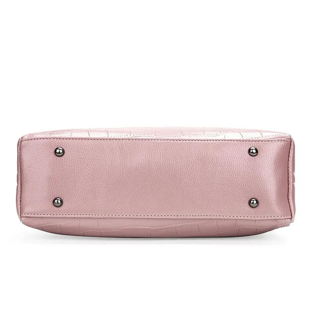 <bold>Tote Bag & Clutch Set <br>Vegan-Leather