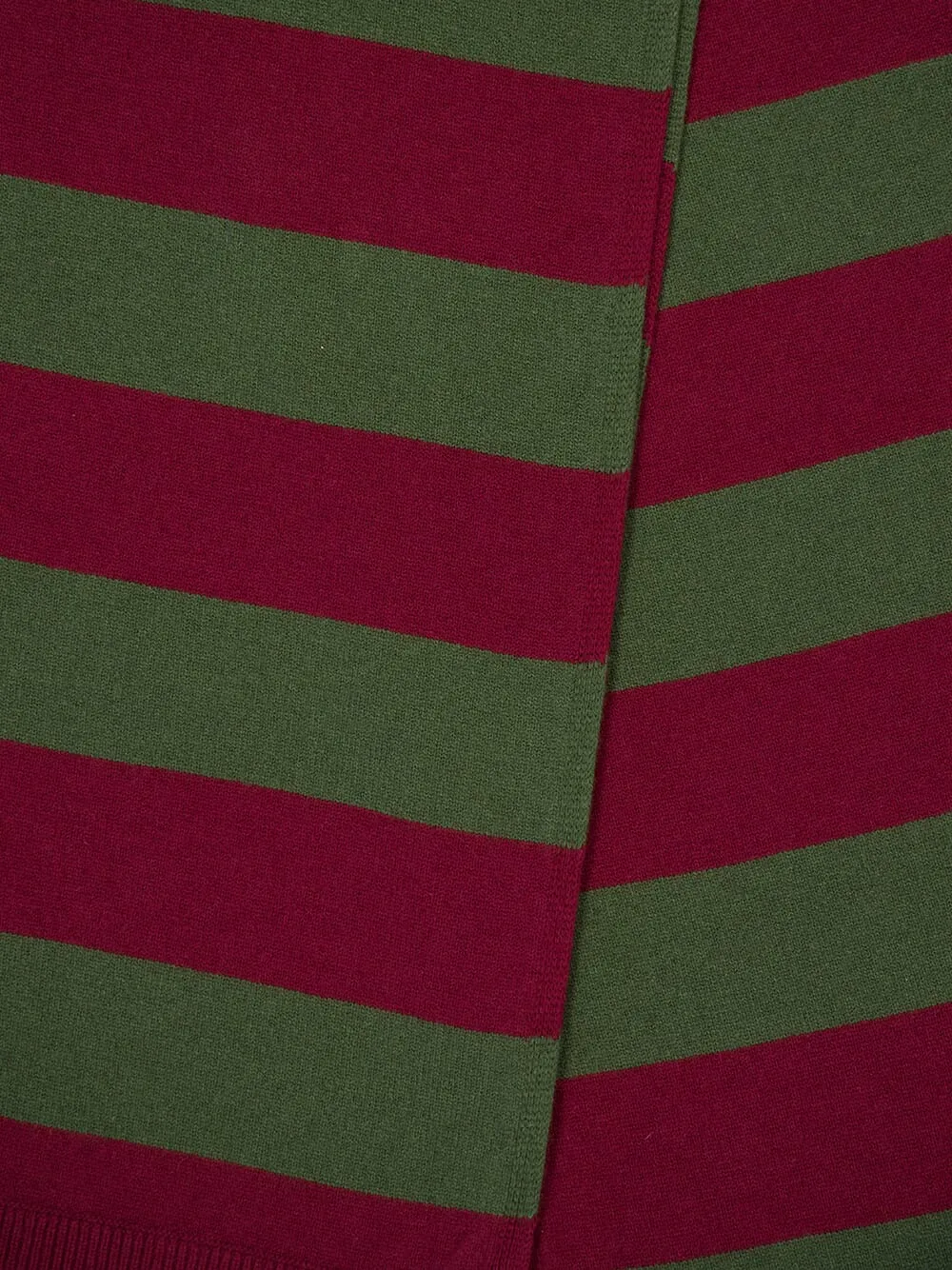 Lucca Cabernet and Duffel Bag Stripes Knitted Scarf