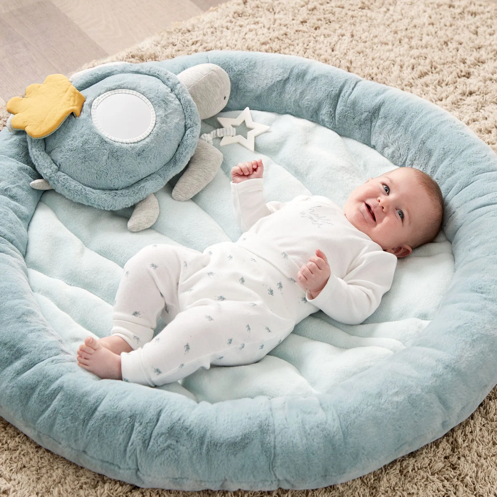 Mamas & Papas Welcome to the World Playmat- Blue