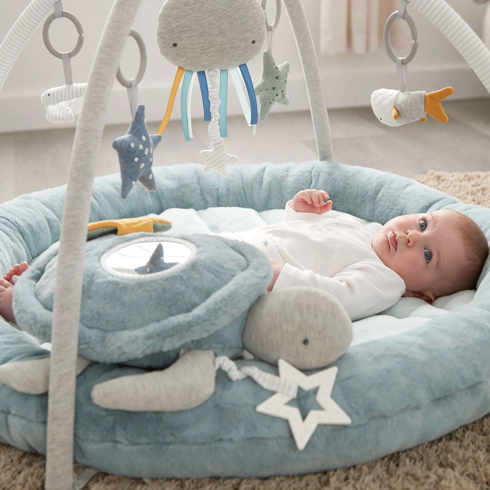 Mamas & Papas Welcome to the World Playmat- Blue