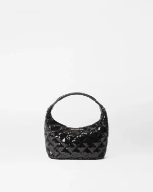 Mini Hobo | Black Sequin