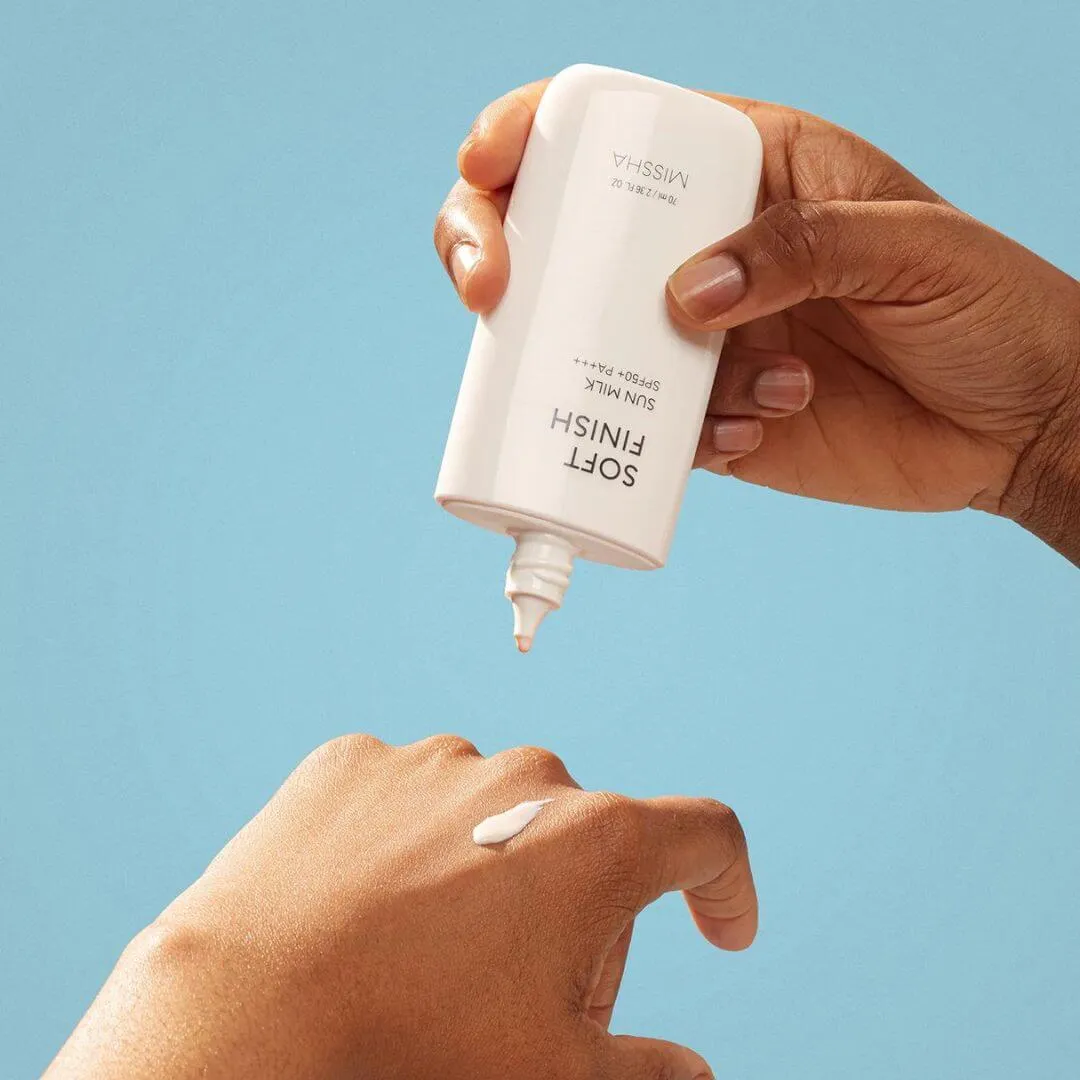 Missha Soft Finish Sun Milk SPF50 /PA    Protector Solar para Piel Grasa