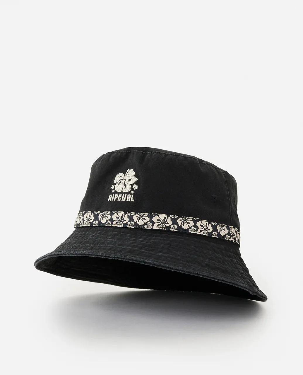 Mixed Graphic Bucket Hat - Washed Black