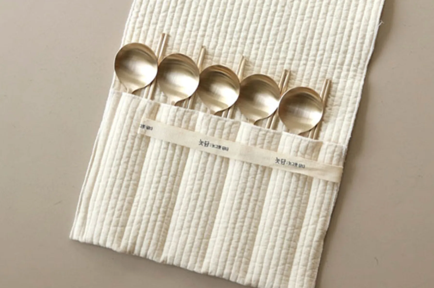 [Notdam] Quilted Cutlery Pouch (5pc)