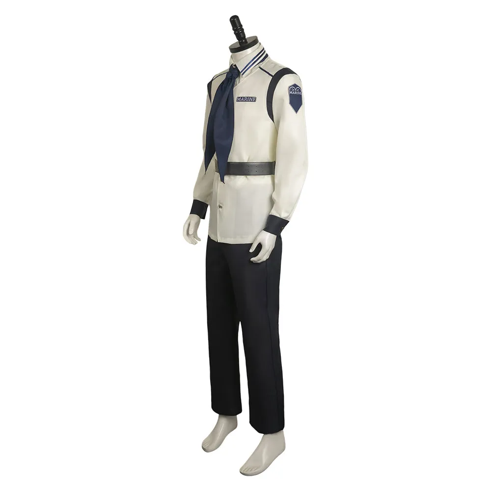 One Piece Life-action Navy Long Sleeved Uniform Cosplay Costume Outfits Halloween Carnival Suit
