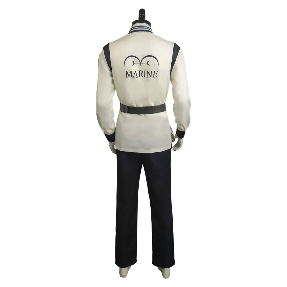One Piece Life-action Navy Long Sleeved Uniform Cosplay Costume Outfits Halloween Carnival Suit