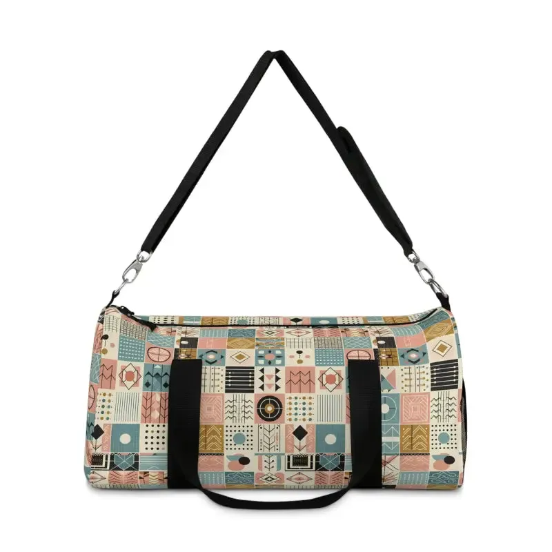 Pastel Geometric Duffel Bag for Style and Function