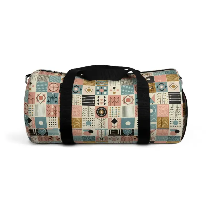 Pastel Geometric Duffel Bag for Style and Function