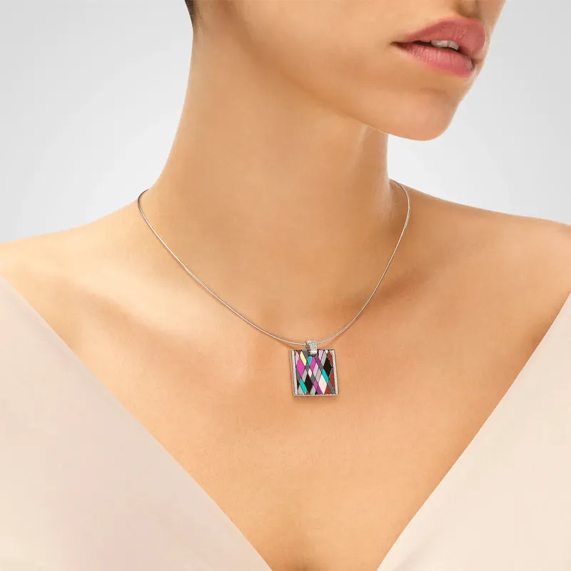 Pendentif UNASTORIA - Moderna, Argent et Zircons (BQ16002)