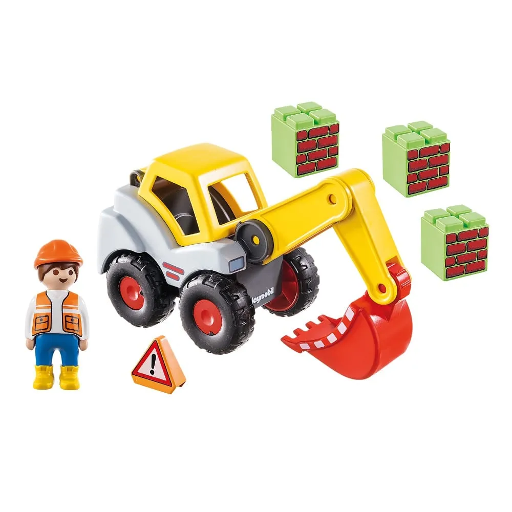 Playmobil 1-2-3 Shovel Excavator