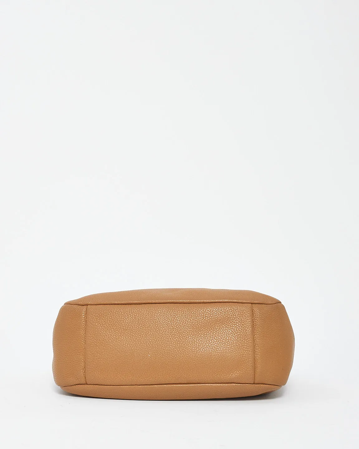 Prada Tan Daino Leather Shoulder Hobo Bag