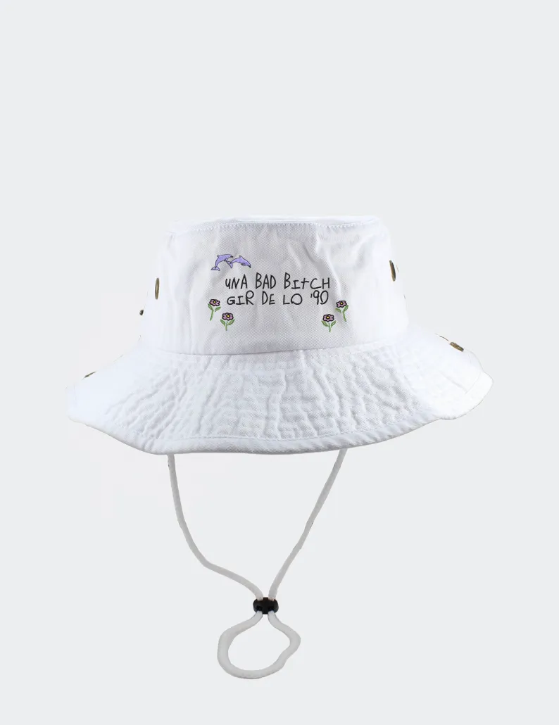 Red Heart Un Verano Sin Ti Embroidered Bucket Hat