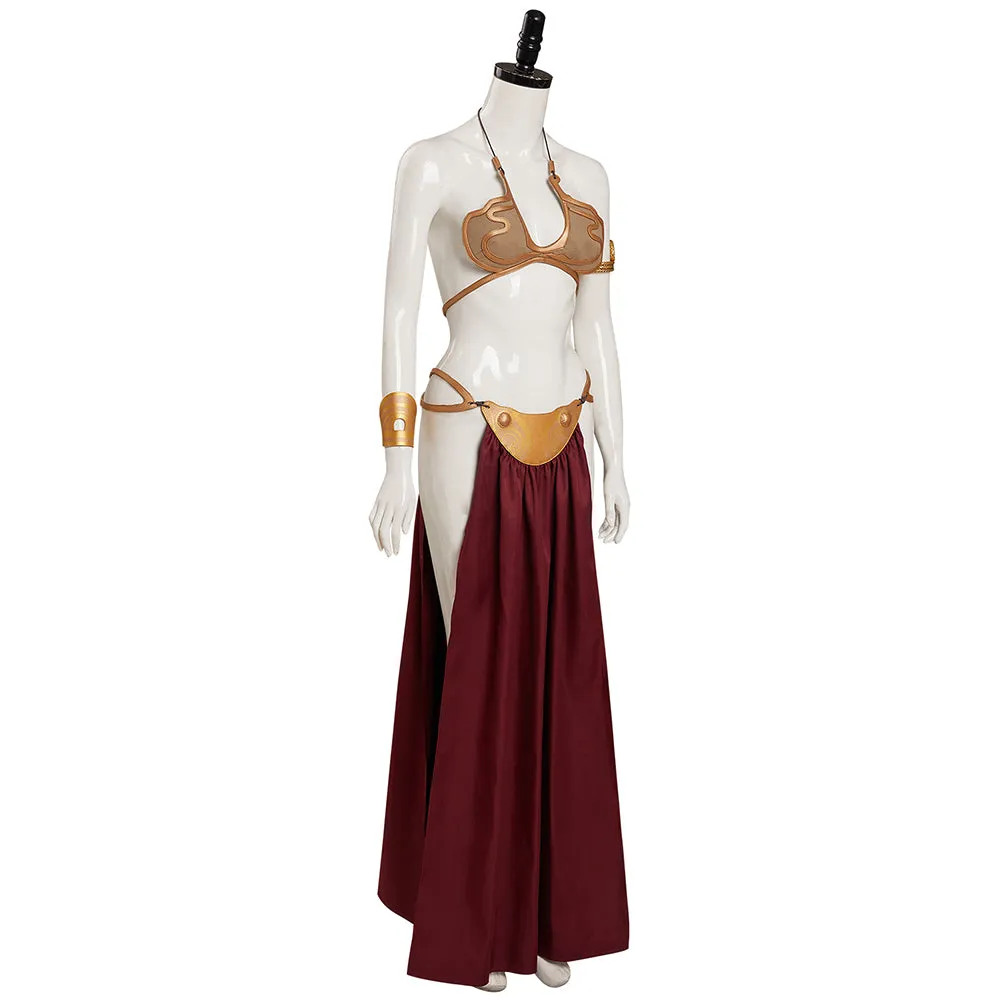 Return of the Jedi Leia Slave Leia Metal Bikini Cosplay Costume Outfits Halloween Carnival Suit