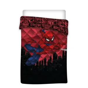 Rúmteppi Spiderman - ljósblátt - Forsala
