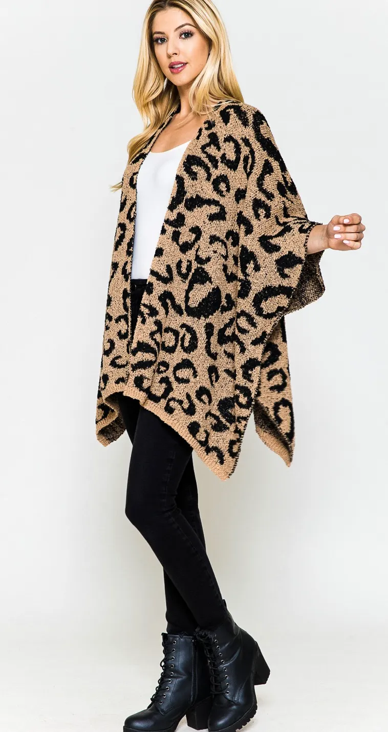 Say No Roar Kimono - Camel/Black