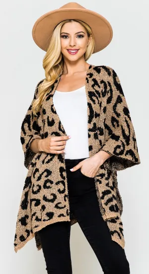 Say No Roar Kimono - Camel/Black