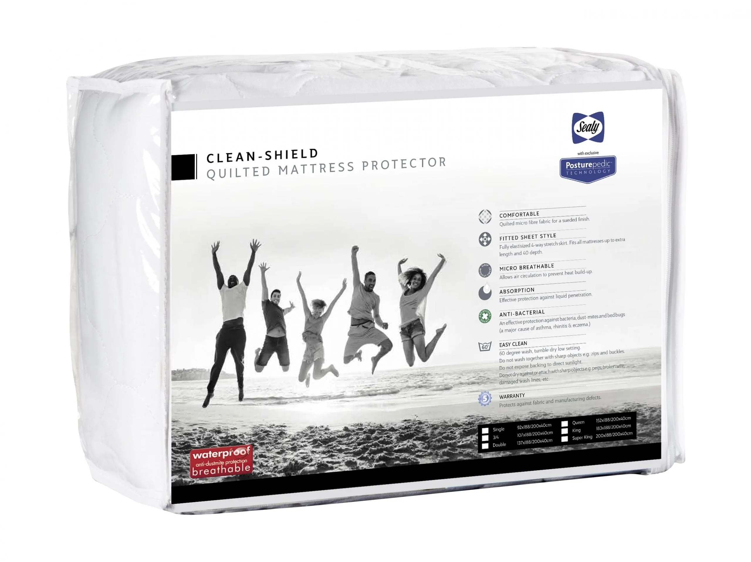 Sealy Cleanshield Quilted Mattress Protector