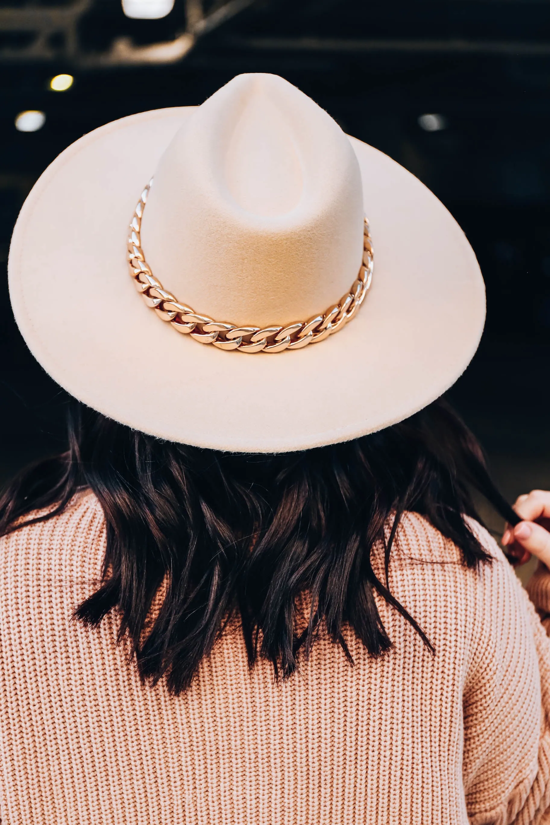 Senna Fedora Hat - Beige