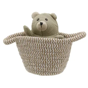 Small Bear in a basket toy