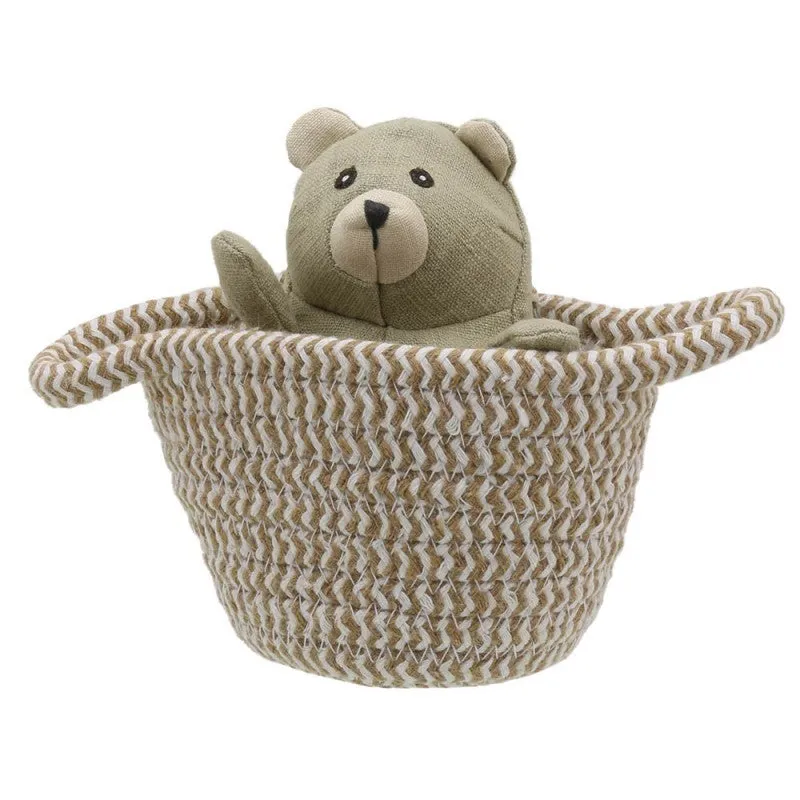 Small Bear in a basket toy