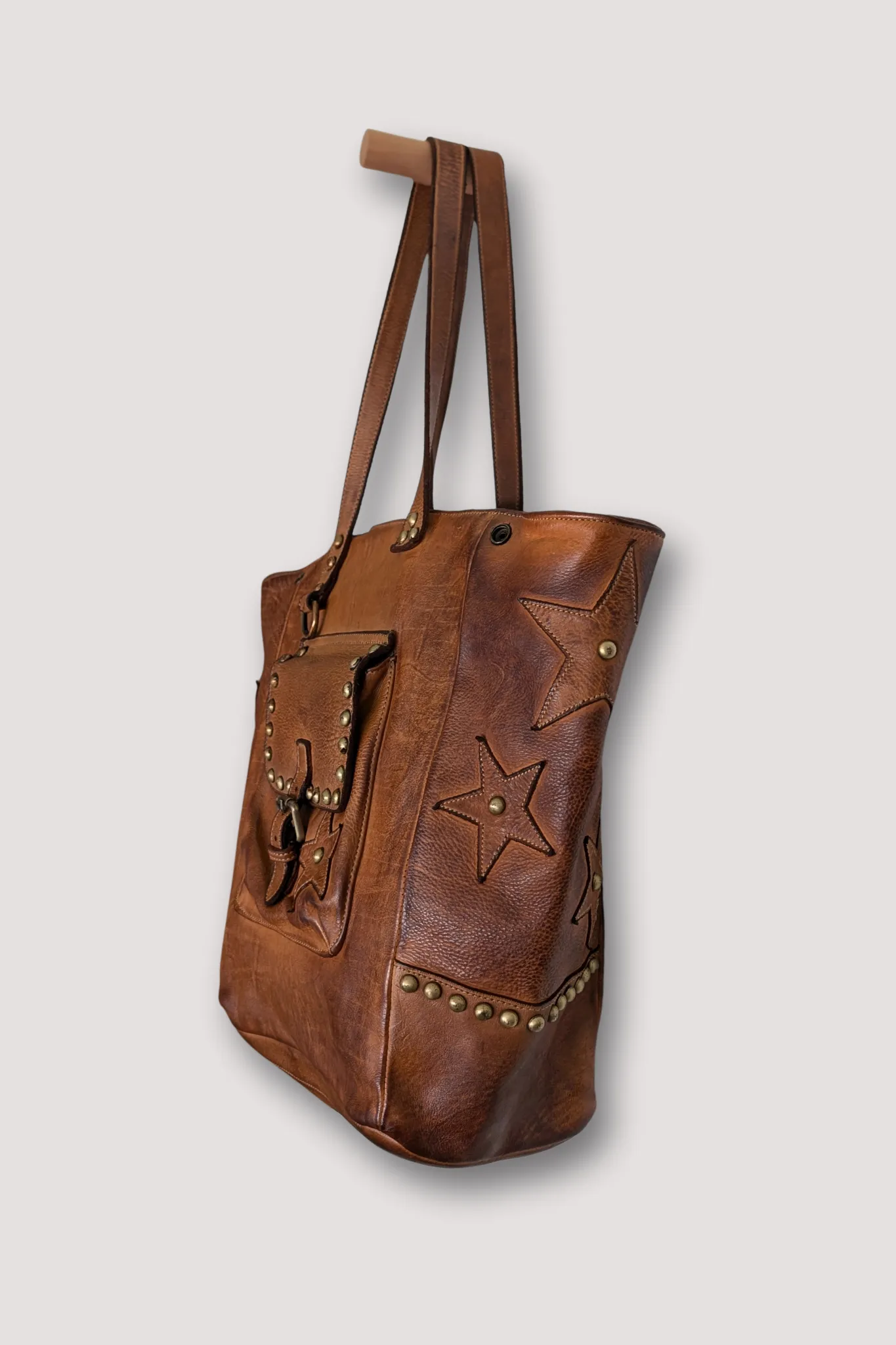 Star Tote - Cognac Rocks