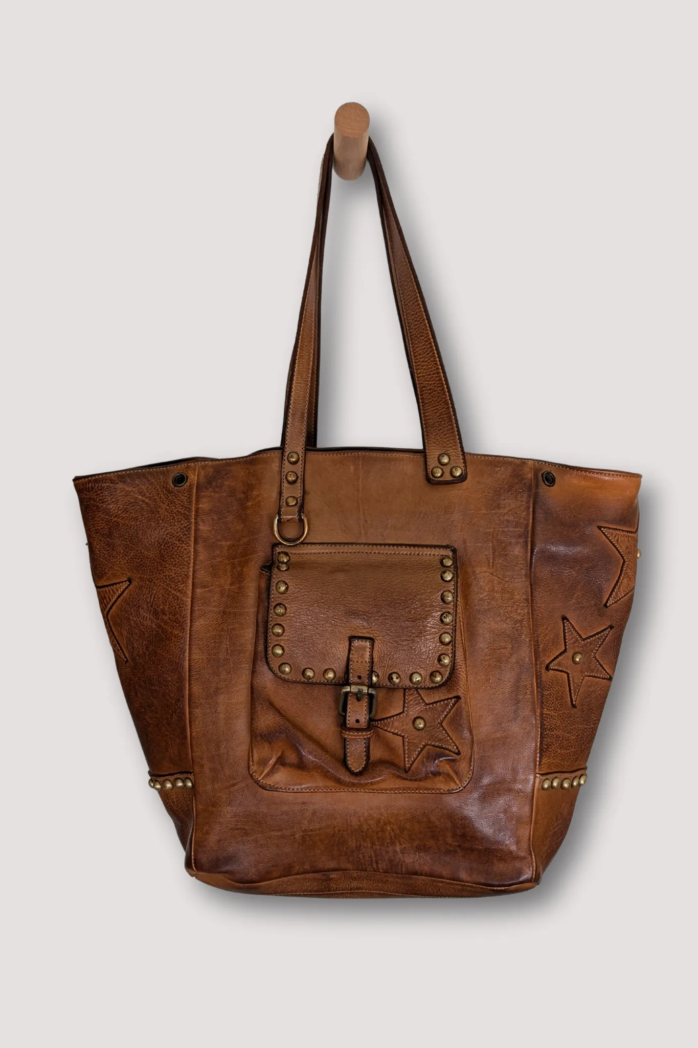 Star Tote - Cognac Rocks