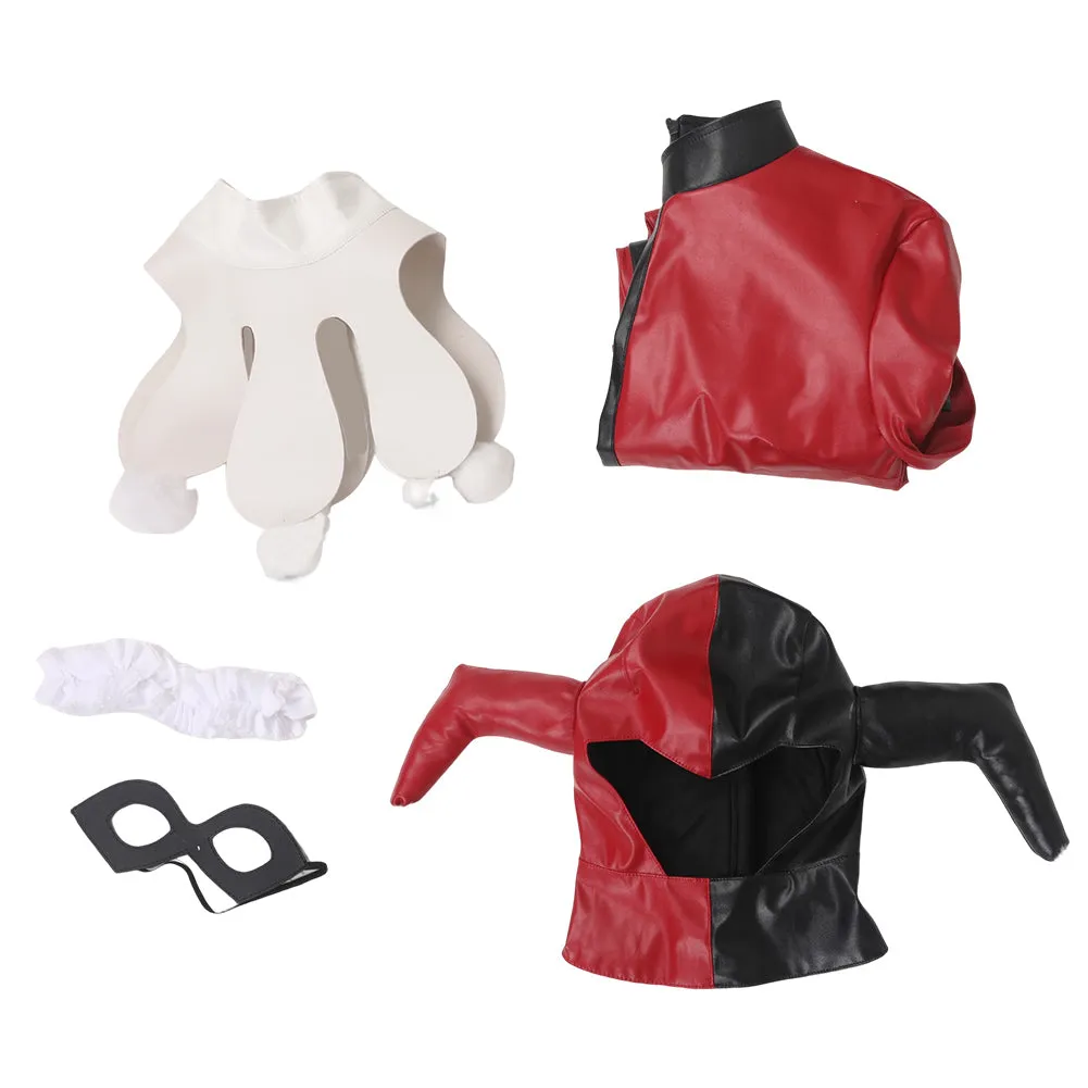 Suicide Squad: Kill the Justice League Harley Quinn Red & Black Joker Set Cosplay Costume Outfits Halloween Carnival Suit