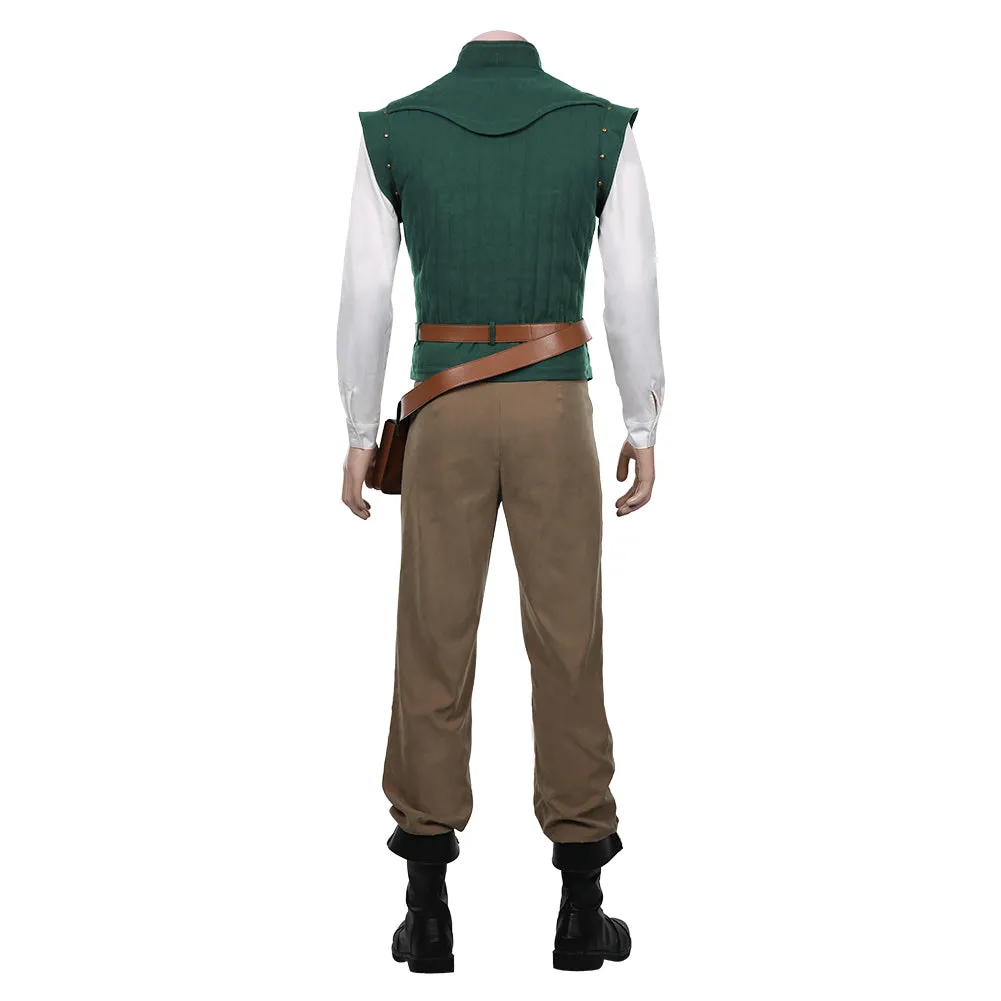 Tangled Halloween Carnival Suit Flynn Rider Cosplay Costume Vest Shirt Outfit