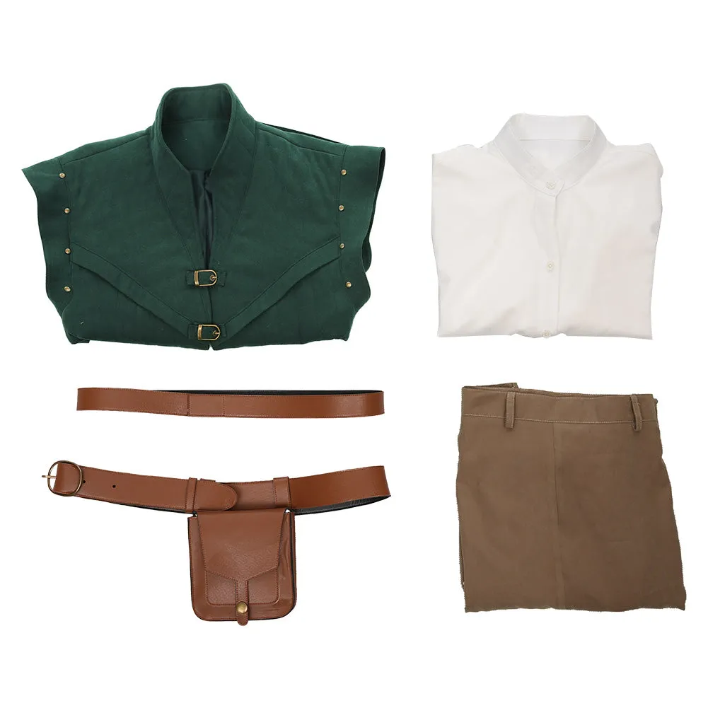 Tangled Halloween Carnival Suit Flynn Rider Cosplay Costume Vest Shirt Outfit