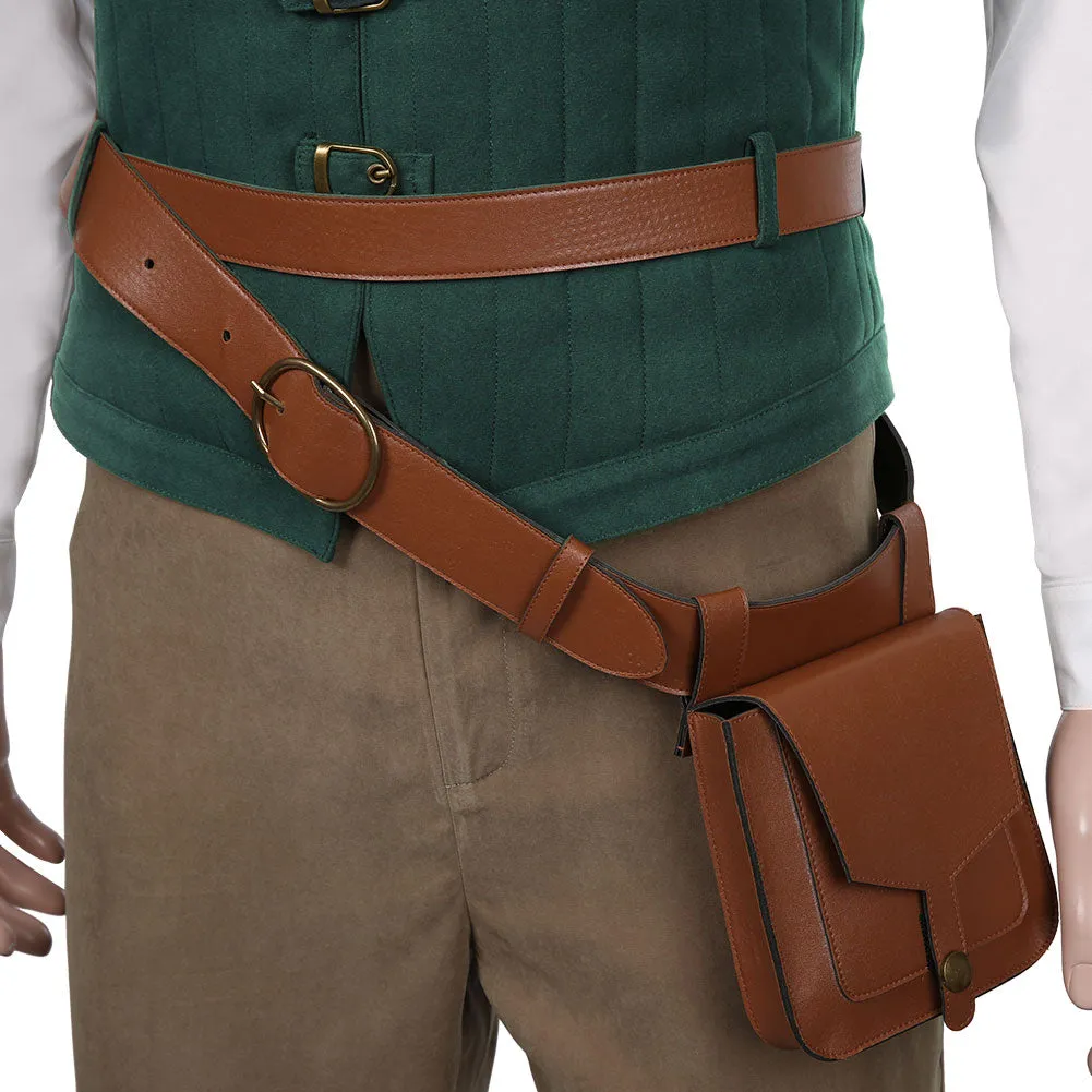 Tangled Halloween Carnival Suit Flynn Rider Cosplay Costume Vest Shirt Outfit
