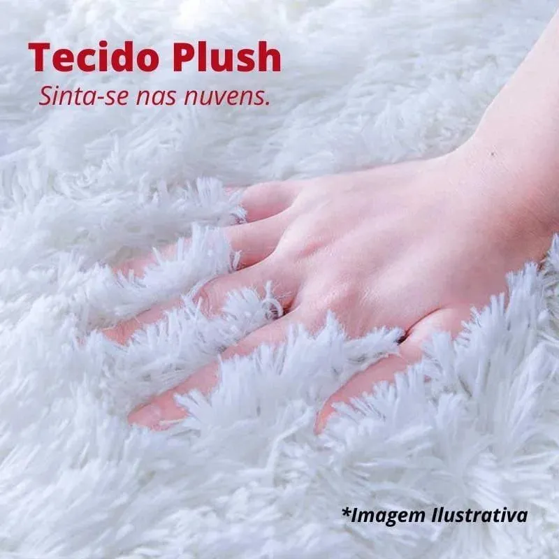 Tapete Liso Soft Felpudo Cinza