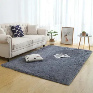Tapete Liso Soft Felpudo Cinza